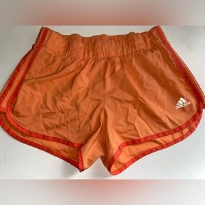 Adidas Shorts orange peach 3 stripe work out AKTIV medium